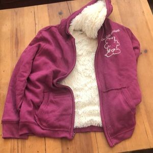 Disney world fuzzy pink jacket